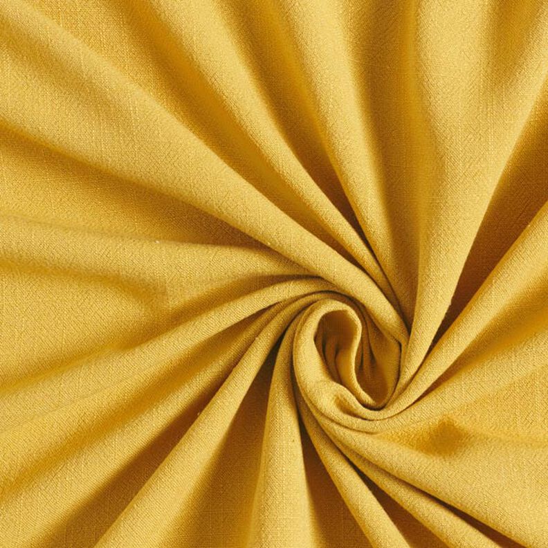 Směs viskózy a lnu měkká – hořčicove žlutá | Zbytek 90cm,  image number 1