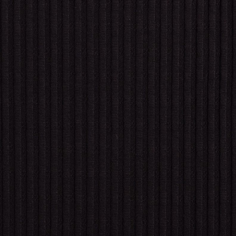 Žebrovaný žerzej Jediný pletený vzor – černá,  image number 1