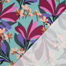 Viskózová látka stretch Spring Garden | Nerida Hansen – modrá aqua/bordó,  thumbnail number 4