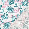 Směs vizkózy a lnu Květiny | Poppy Fabrics – slonová kost/tyrkysová,  thumbnail number 4