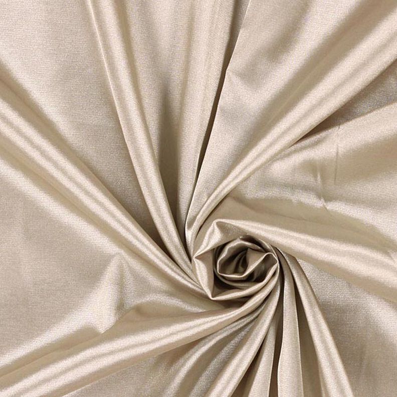 Stretch Satin – světle béžová,  image number 1