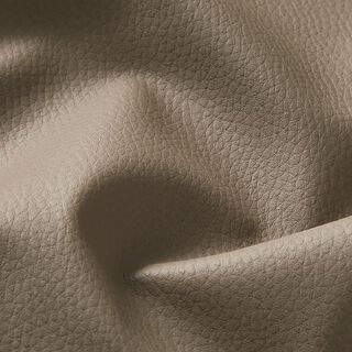 Čalounická látka ražená umělá kůže – tmavá taupe, 