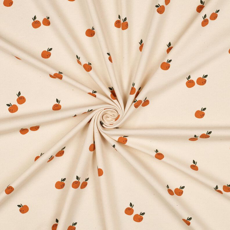 GOTS Bavlněný žerzej Pomeranče | Poppy Fabrics – světle béžová/karamelová,  image number 3