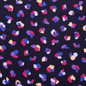 Dětský manšestr Barevné leopardí skvrny | Poppy Fabrics – namornicka modr, 