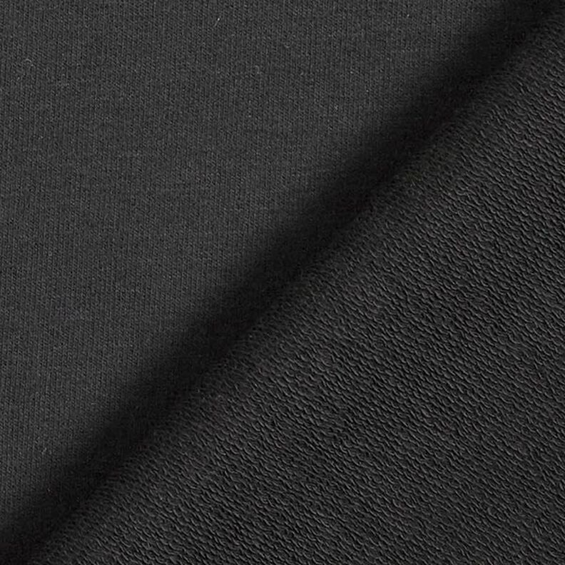 Lehké francouzské froté jednobarevné – černá,  image number 4
