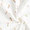 Mušelín / dvojitá mačkaná tkanina Kytičky – slonová kost,  thumbnail number 3