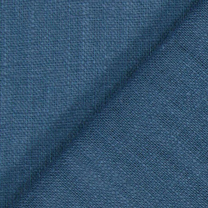 Lněná látka Ramie mix medium – džínově modrá,  image number 4