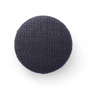 Potažený knoflík, Len Medium – noční modrá, 