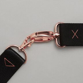 Karabinový háček 2 Rosé - růžově zlatá, 