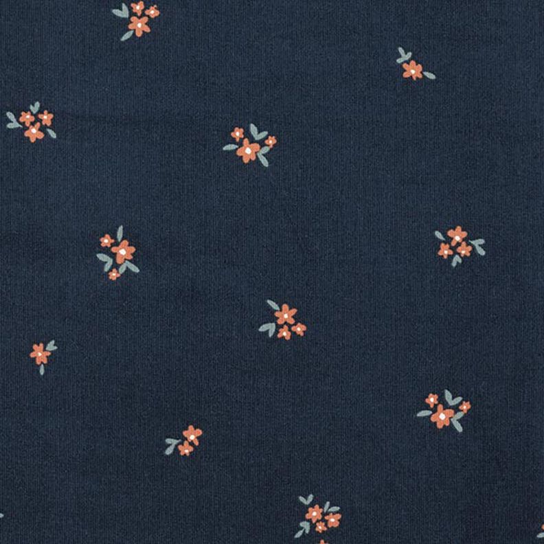 Dětský manšestr rozptýlené květiny | by Poppy – namornicka modr,  image number 1