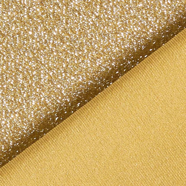 Žerzejová látka s třpytkami Glamour – hořčicove žlutá,  image number 3