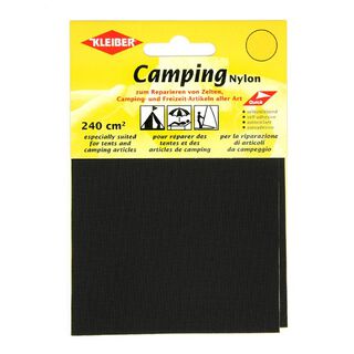 Záplaty campingové, nylon – černá, 
