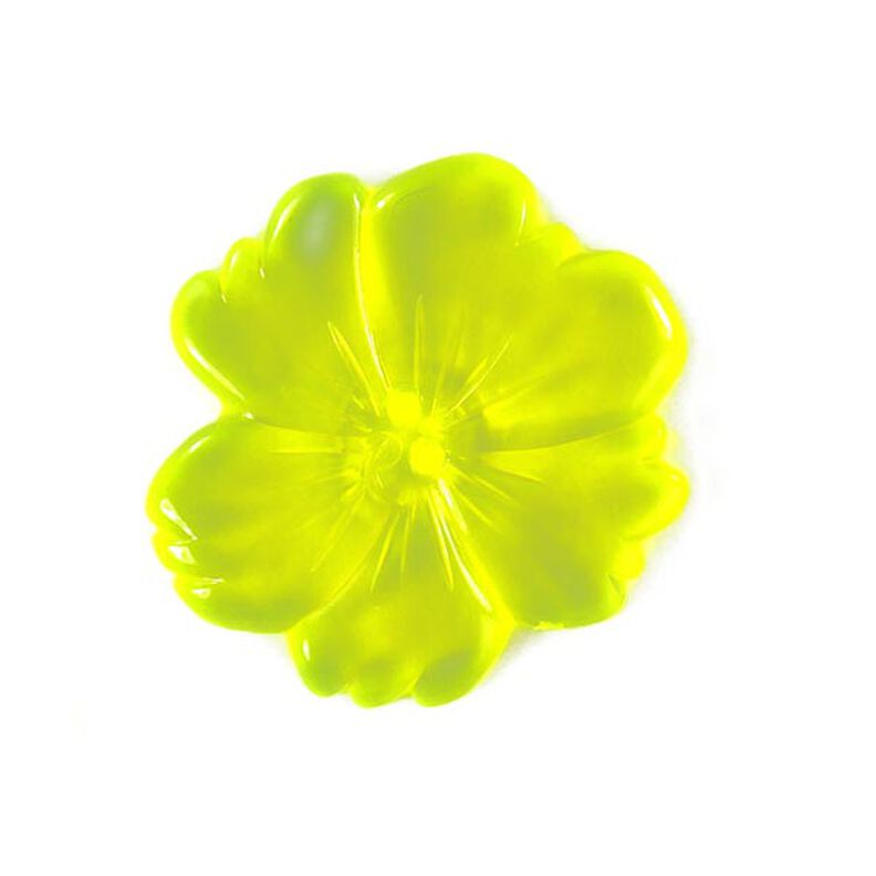 Umělohmotný knoflík, Neon Flower 2,  image number 1