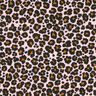 Mušelín / dvojitá mačkaná tkanina Leopardí vzor – rose/černá,  thumbnail number 1