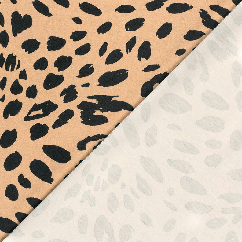 Romanit žerzej Leopardí potisk – mocca/černá, image number 4