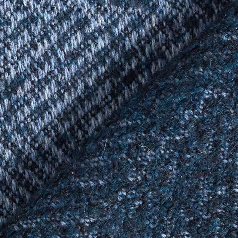 Kabátová tkanina směs vlny cik-cak – namornicka modr,  image number 4