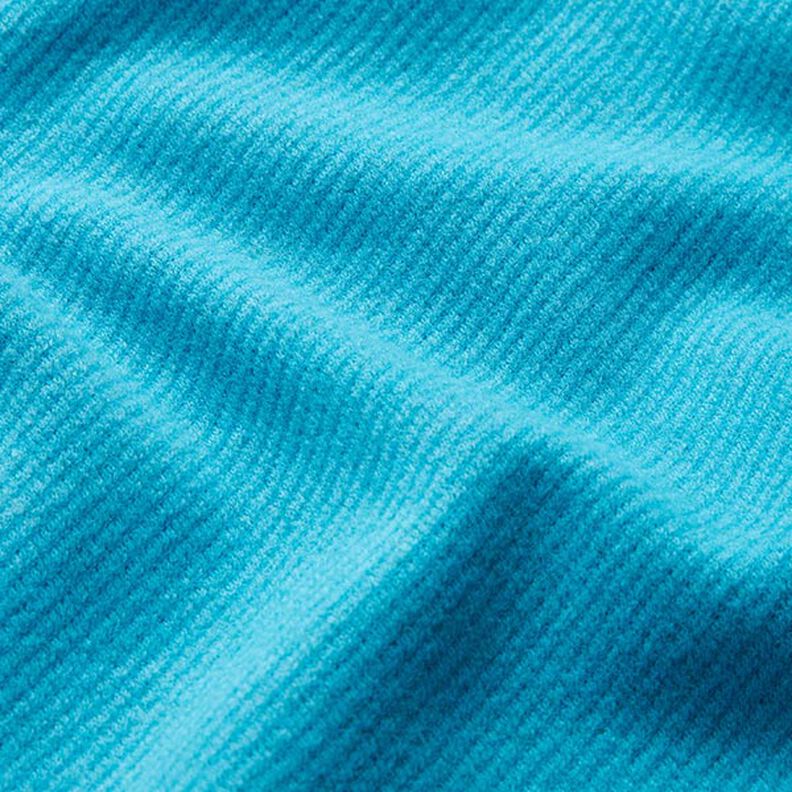 Kabátová tkanina směs vlny Uni – tyrkysová,  image number 2