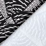 Látka na plavky abstraktní grafický vzor – černá/bílá,  thumbnail number 4