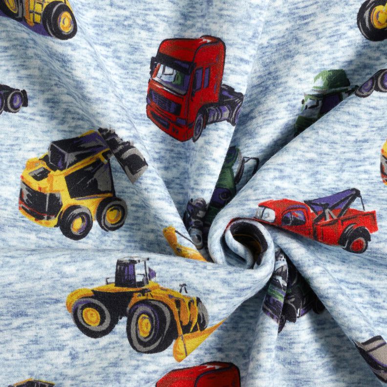 Alpenfleece Nákladní automobily a bagry – džínově modrá/šedá,  image number 3