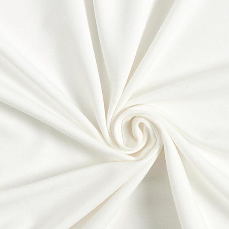 Lehké francouzské froté jednobarevné – vlněná bílá,  image number 1