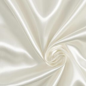 Polyesterový satén – slonová kost | Zbytek 80cm, 