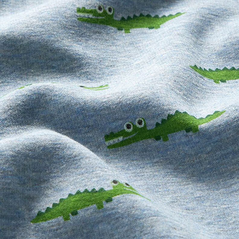 Alpenfleece drzý krokodýl (cheeky croc) Melír – světle džínová modrá,  image number 2
