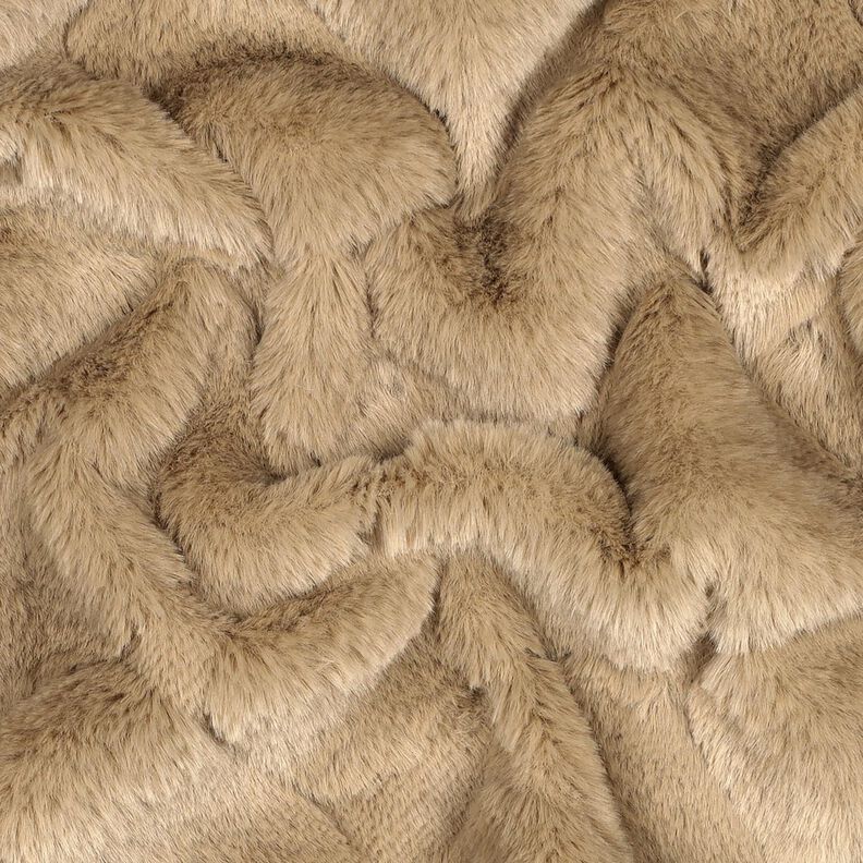 Umělá kožešina Abstraktní – písková,  image number 2