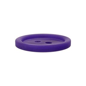 Plastový dvoudírkový knoflík Basic - lila, 