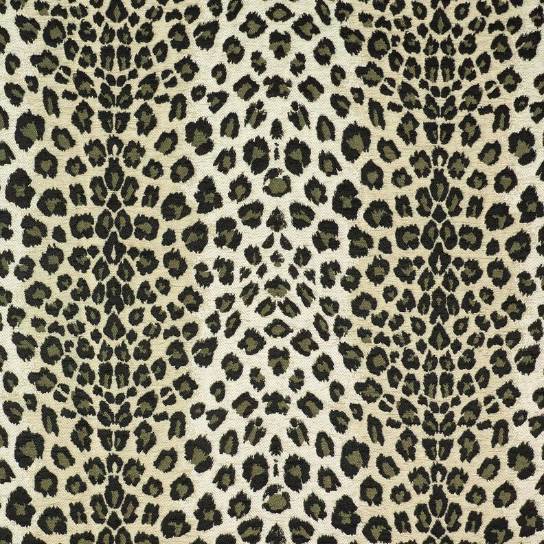 Čalounická látka Žakár Leopard – taupe (šedohnědá)/khaki,  image number 1