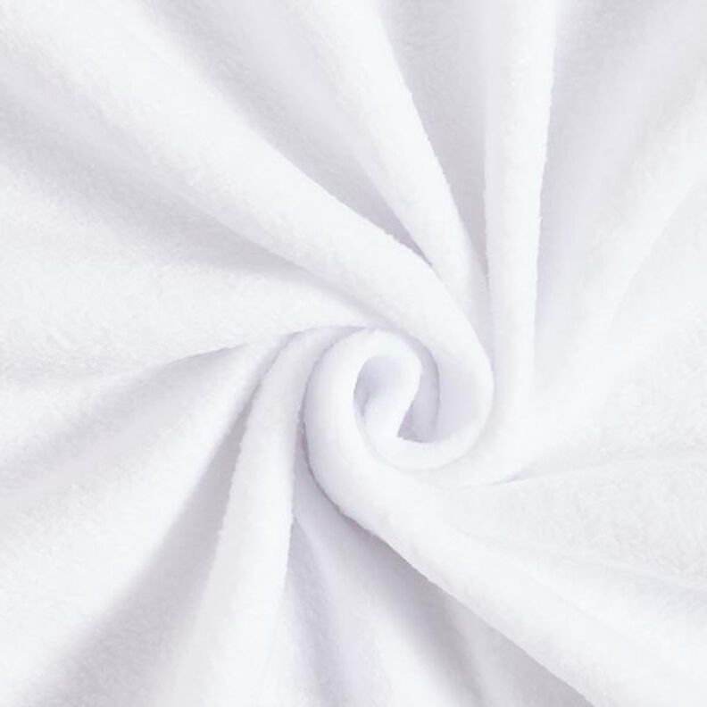 Fleece s protižmolkovou úpravou – bílá,  image number 1