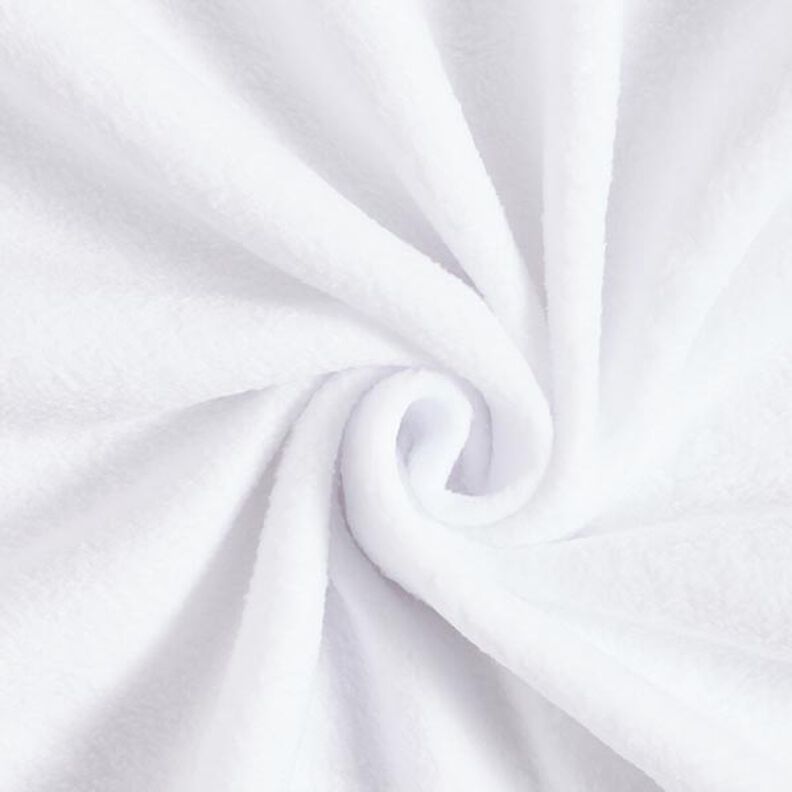 Fleece s protižmolkovou úpravou – bílá, image number 1
