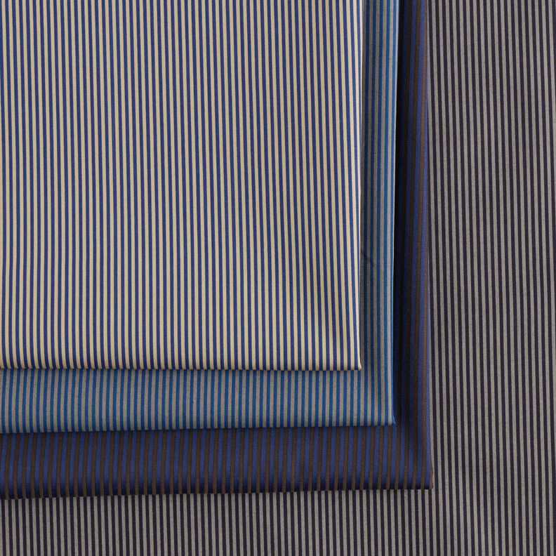 Košilová tkanina dlouhé pruhy – černá/šedá | Zbytek 100cm,  image number 5