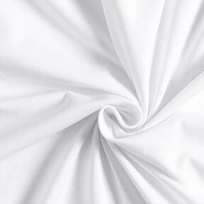 Bavlněný žerzej Medium jednobarevný – bílá, 